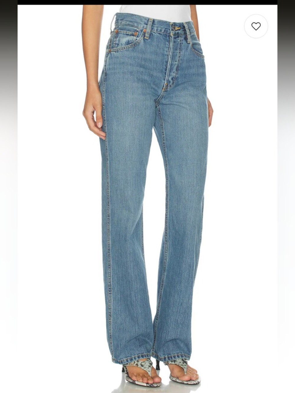 Re/Done Blue 90s High Rise Loose Vintage-Inspired Jeans size 28 EUC